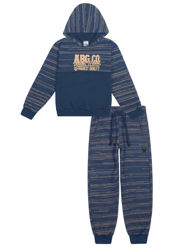 Abrange - Conjunto Blusão e Calça com Recorte Azul 1