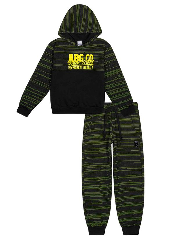 Abrange - Conjunto Blusão e Calça com Recorte Preto 1