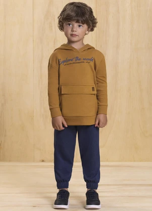 Ioluig - Conjunto Blusão e Calça em Alfaiataria Marrom - IOLUIG