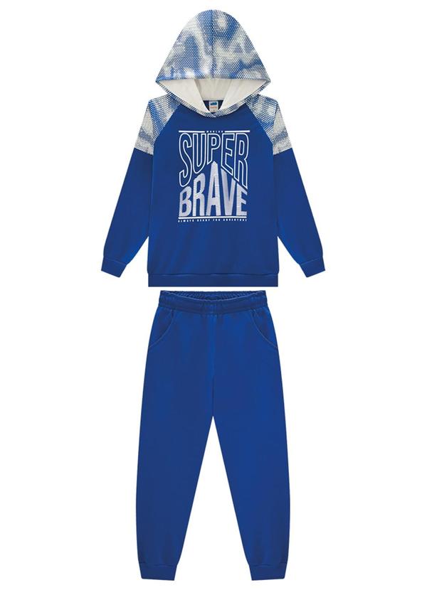 Marlan - Conjunto Blusão e Calça em Malha Sport Azul 2