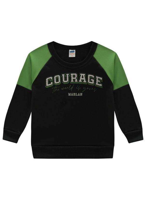 Marlan - Conjunto Blusão e Calça em Malha Sport Preto 3