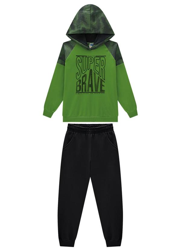 Marlan - Conjunto Blusão e Calça em Malha Sport Verde