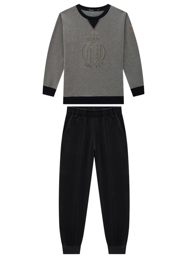 Ioluig - Conjunto Blusão e Calça em Molecotton Verde