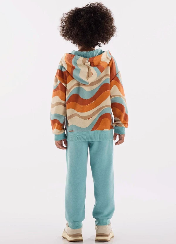 Up Baby - Conjunto Blusão e Calça em Moletom Azul 2