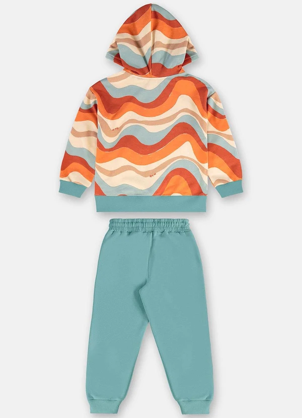 Up Baby - Conjunto Blusão e Calça em Moletom Azul 4