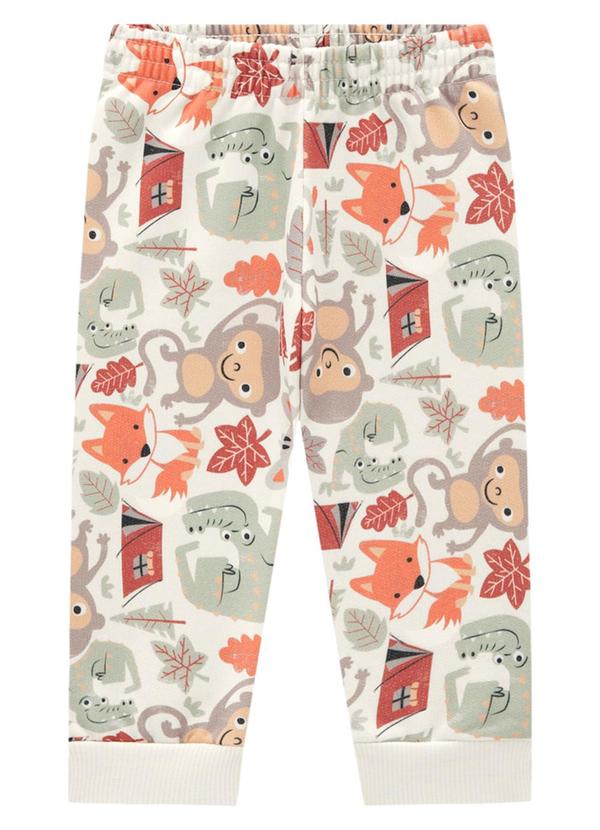 Marlan - Conjunto Blusão e Calça em Moletom Friends Bege 4