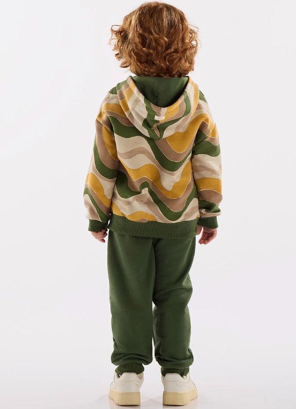 Up Baby - Conjunto Blusão e Calça em Moletom Verde 2