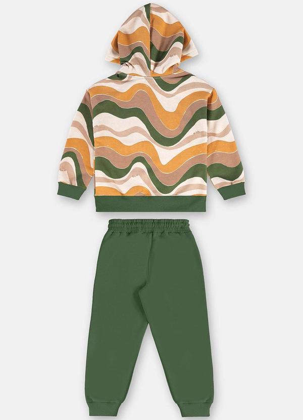 Up Baby - Conjunto Blusão e Calça em Moletom Verde 4