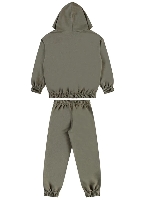 Guloseima - Conjunto Blusão e Calça em Moletom Verde 2