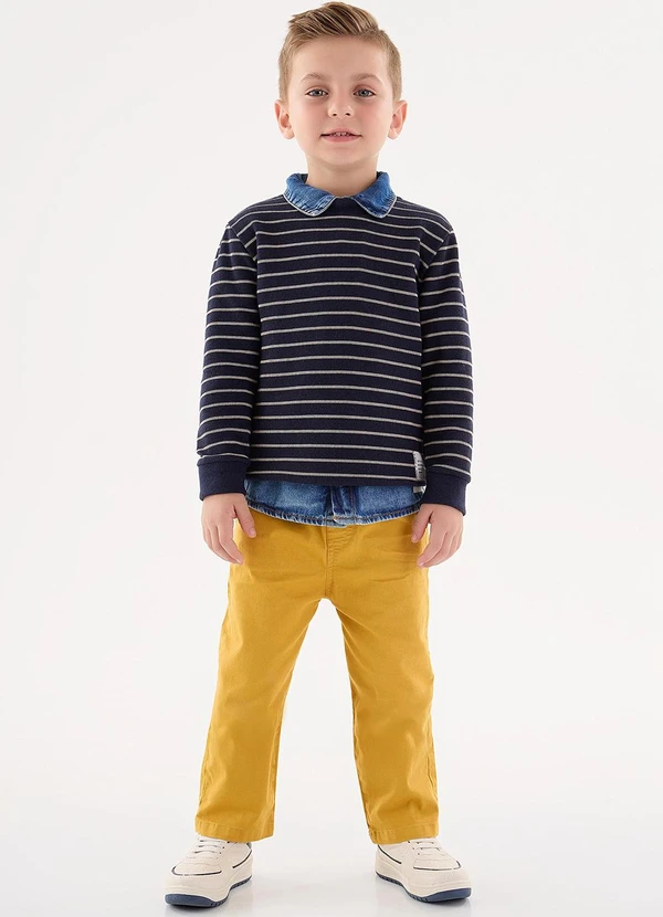 Up Baby - Conjunto Blusão e Calça Infantil Azul