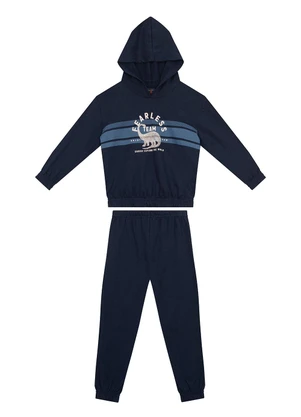 Guloseima - Conjunto Blusão e Calça Infantil Azul - GULOSEIMA