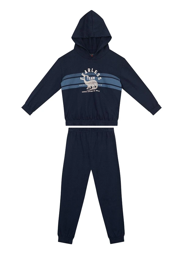 Guloseima - Conjunto Blusão e Calça Infantil Azul