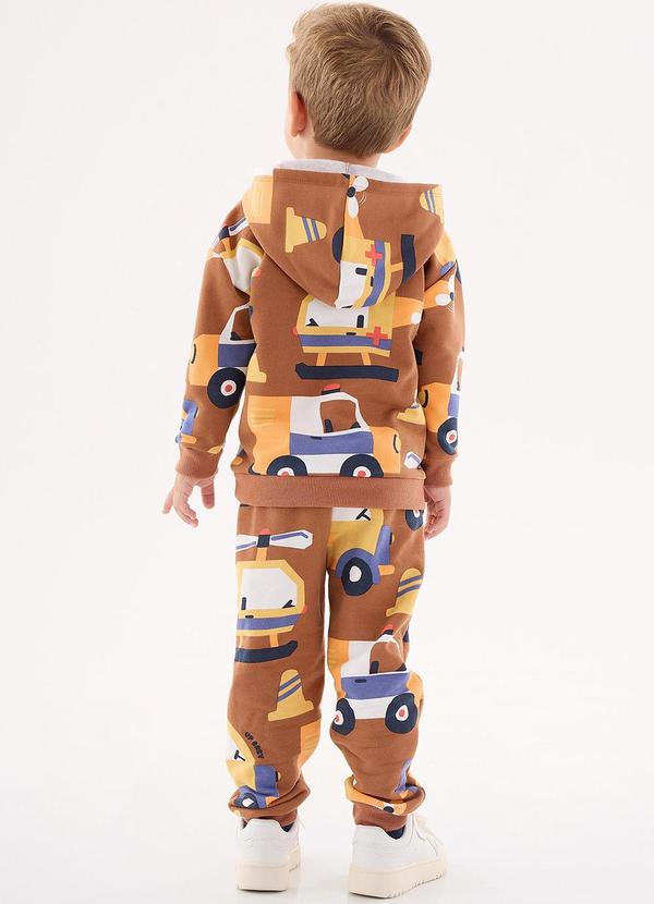 Up Baby - Conjunto Blusão e Calça Infantil Marrom 2