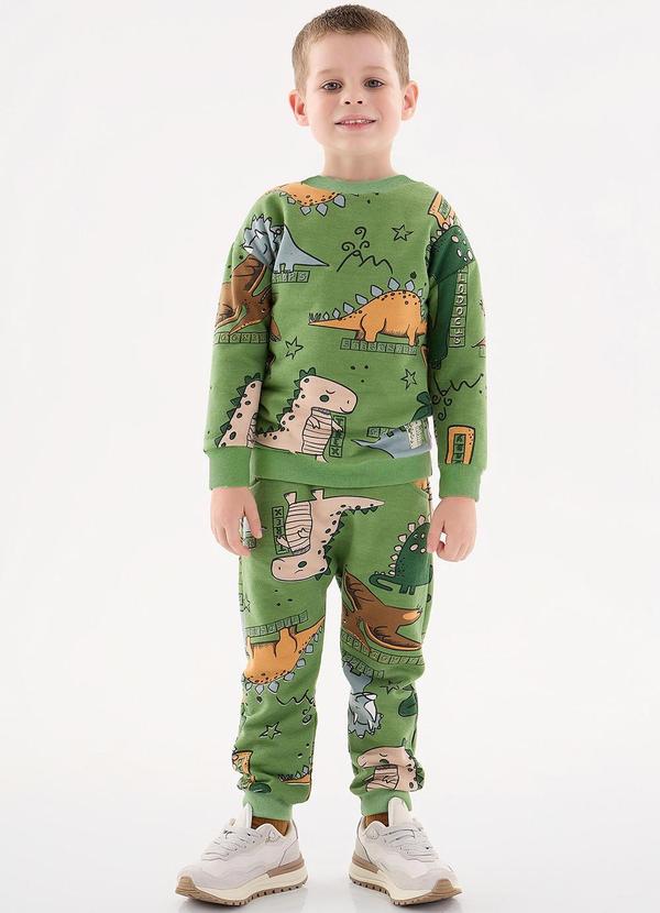 Up Baby - Conjunto Blusão e Calça Infantil Verde