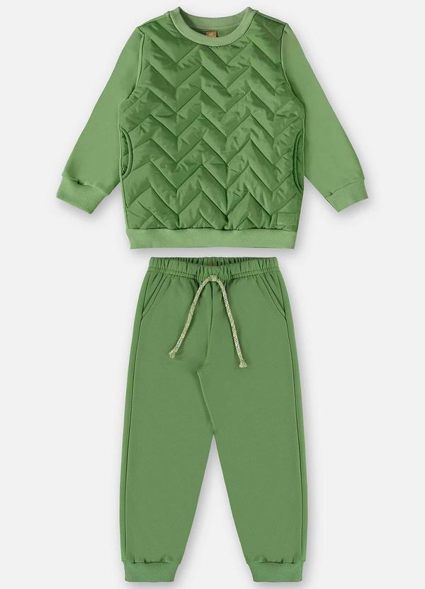 Up Baby - Conjunto Blusão e Calça Infantil Verde 2