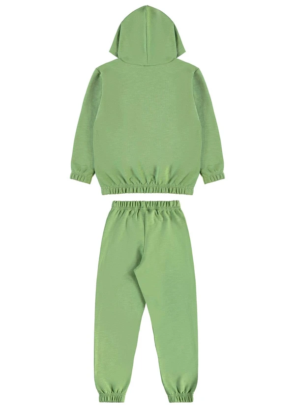 Guloseima - Conjunto Blusão e Calça Infantil Verde 2