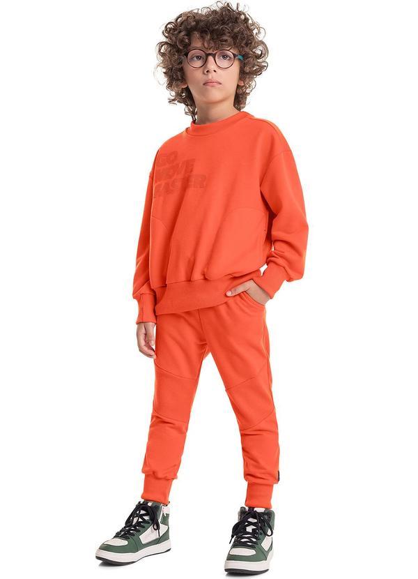 Quimby - Conjunto Blusão e Calça Infantil Vermelho