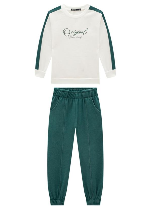 Ioluig - Conjunto Blusão e Calça Malha Alfaiataria Bege 2