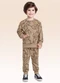 Fakini Kids - Conjunto Blusão e Calça Cinza - variação: Marrom