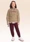 Fakini Kids - Conjunto Blusão e Calça Marrom - variação: Marrom