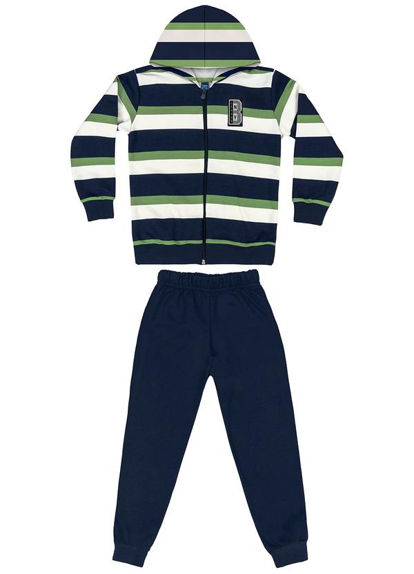 Bee Loop - Conjunto Blusão e Calça Menino Azul
