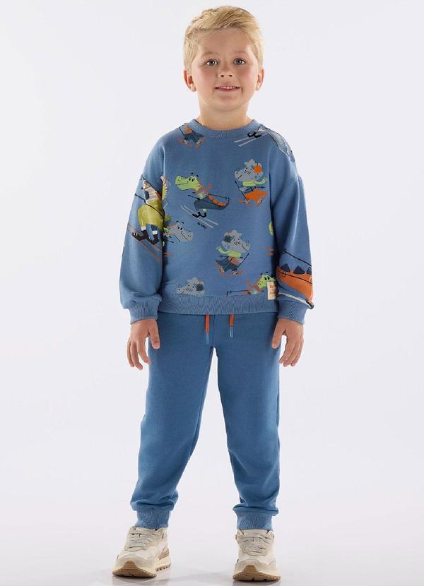 Up Baby - Conjunto Blusão e Calça Menino Azul