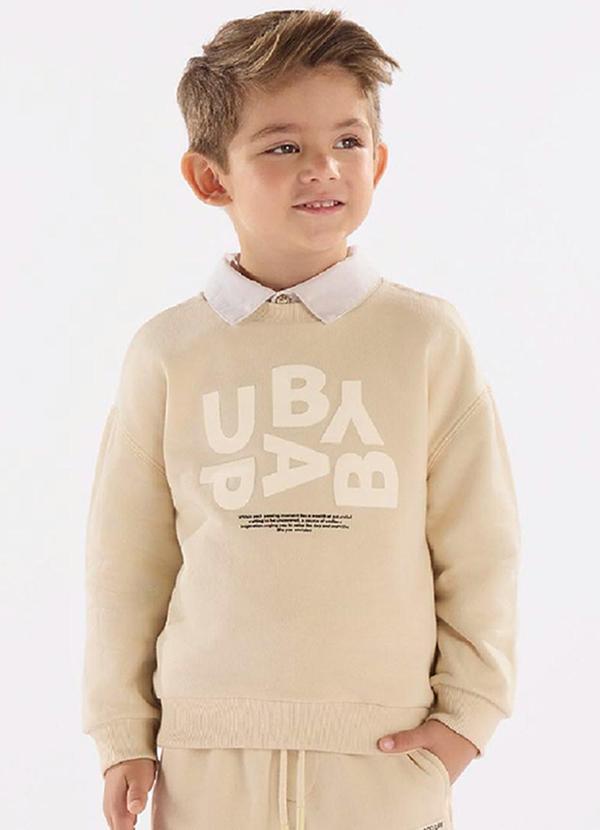 Up Baby - Conjunto Blusão e Calça Menino Bege 2