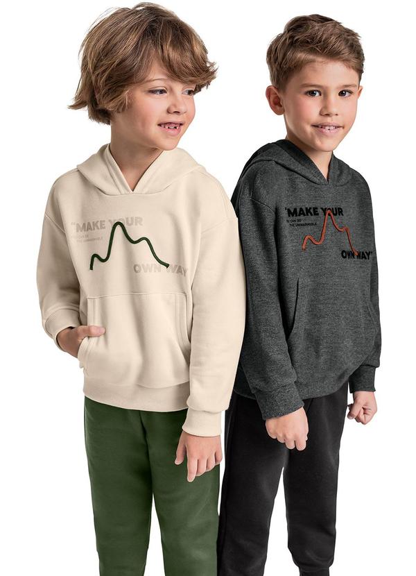 Quimby - Conjunto Blusão e Calça Menino Cinza 3