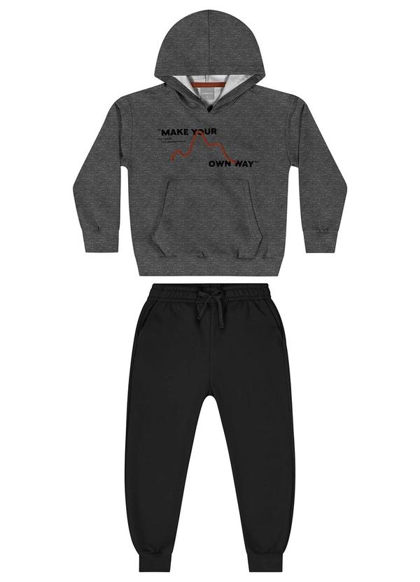 Quimby - Conjunto Blusão e Calça Menino Cinza 4