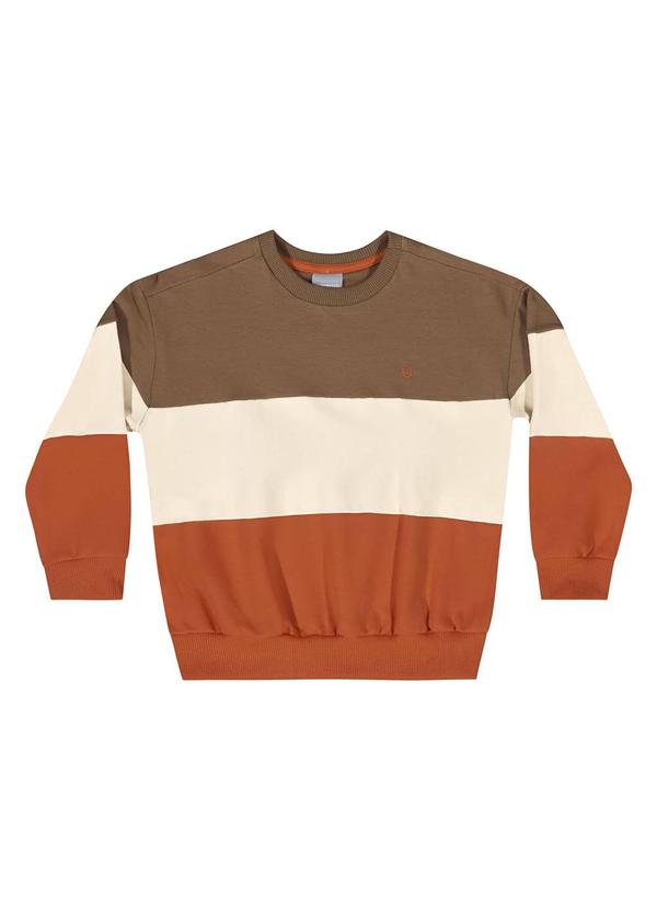 Quimby - Conjunto Blusão e Calça Menino Marrom 4