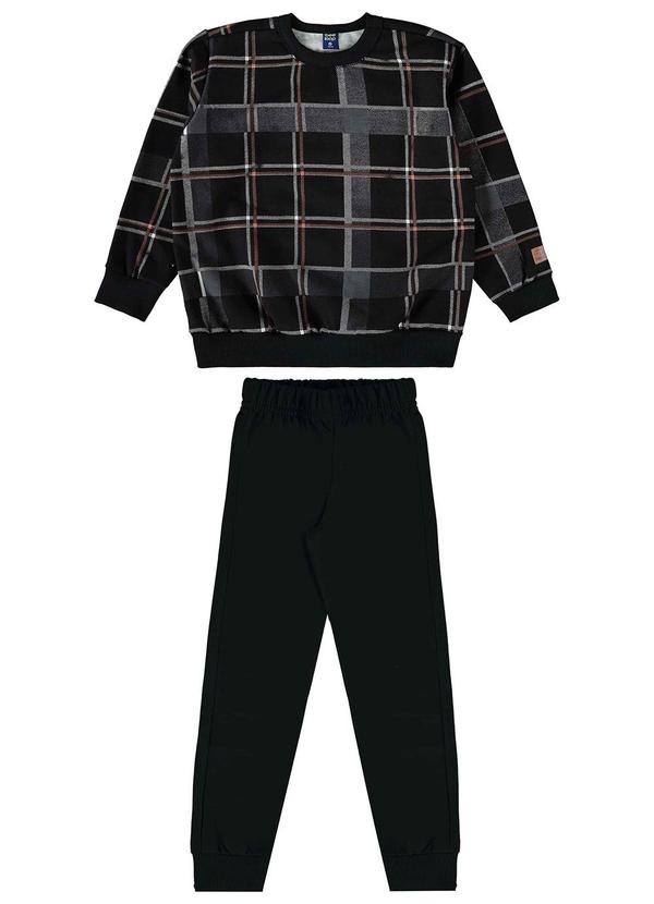 Bee Loop - Conjunto Blusão e Calça Menino Preto