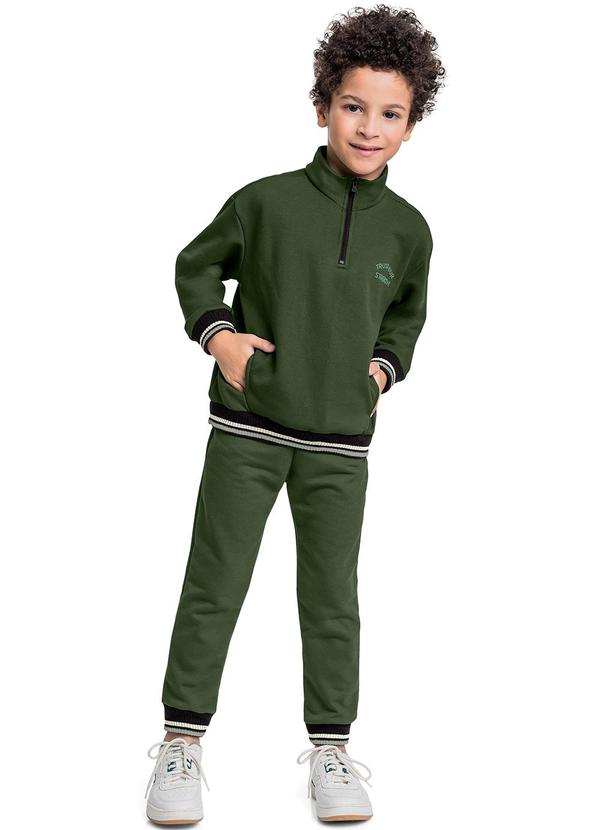 Quimby - Conjunto Blusão e Calça Menino Verde
