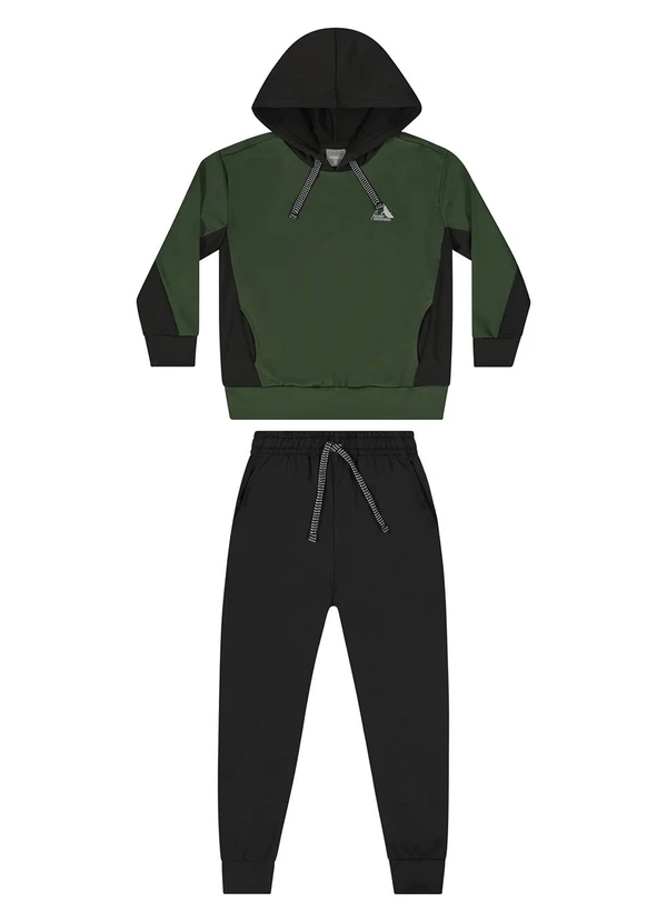 Quimby - Conjunto Blusão e Calça Menino Verde 3