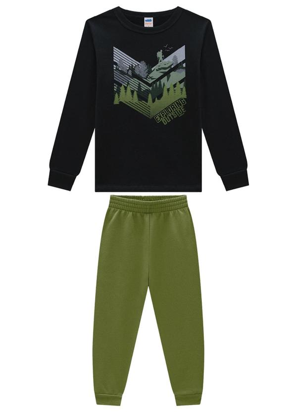 Marlan - Conjunto Blusão e Calça Mission Alert Preto