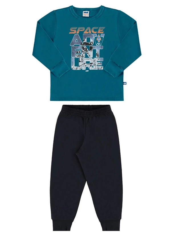 Marlan - Conjunto Blusão e Calça Moletom Adventure Verde 2