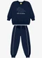 Rovi Kids - Conjunto Blusão e Calça Moletom Verde - variação: Azul