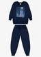 Rovi Kids - Conjunto Blusão e Calça Moletom Azul - variação: Azul