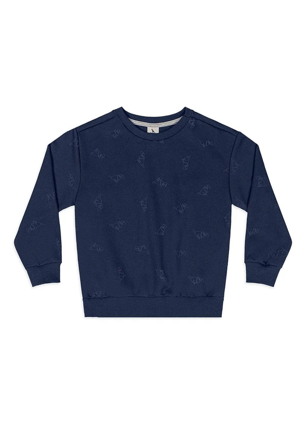 Quimby - Conjunto Blusão e Calça Moletom Azul 3