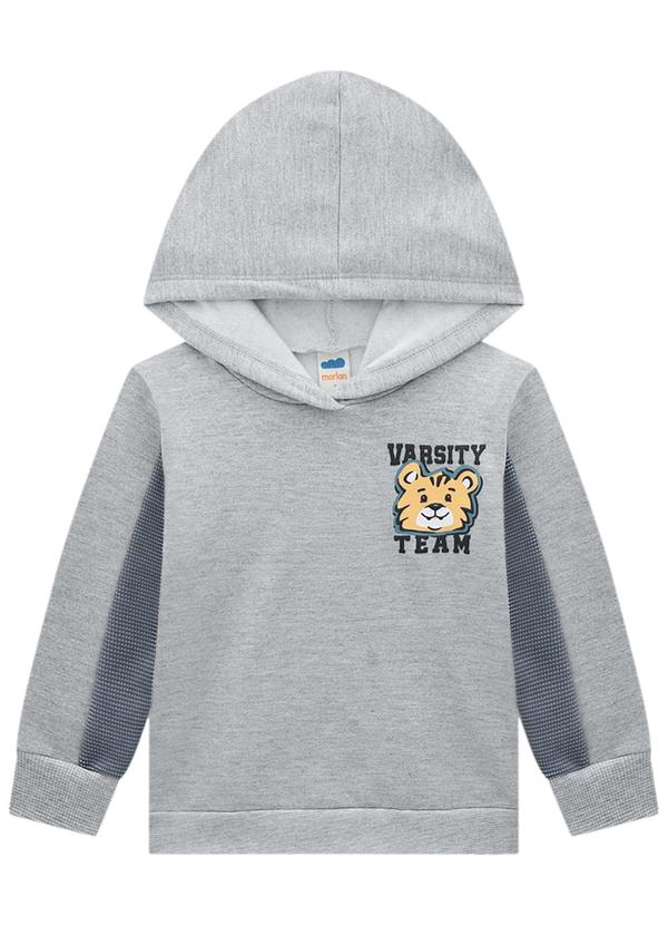 Marlan - Conjunto Blusão e Calça Moletom Cinza 2