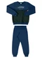 Marlan - Conjunto Blusão e Calça Moletom Pelo Cinza - variação: Azul