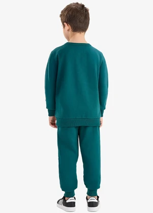 Rovi Kids - Conjunto Blusão e Calça Moletom Verde - ROVI KIDS