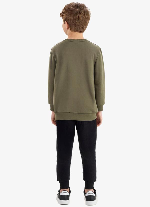 Rovi Kids - Conjunto Blusão e Calça Moletom Verde 2