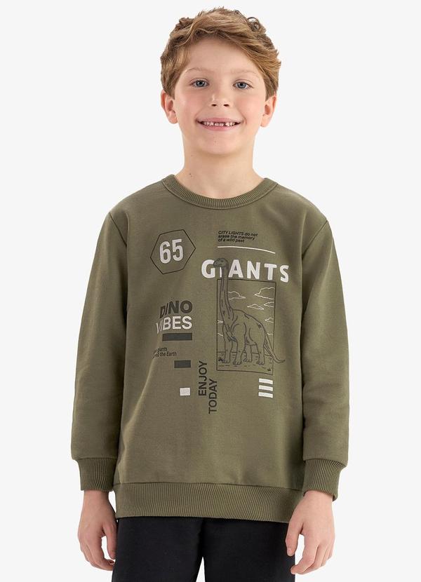 Rovi Kids - Conjunto Blusão e Calça Moletom Verde 4