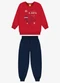 Rovi Kids - Conjunto Blusão e Calça Moletom Verde - variação: Vermelho