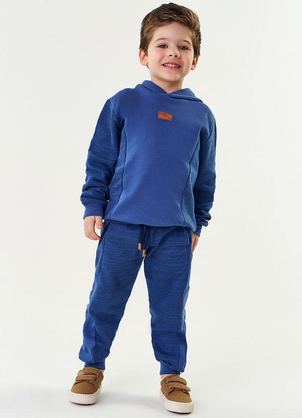 Abrange - Conjunto Blusão e Calça Monocromático Azul