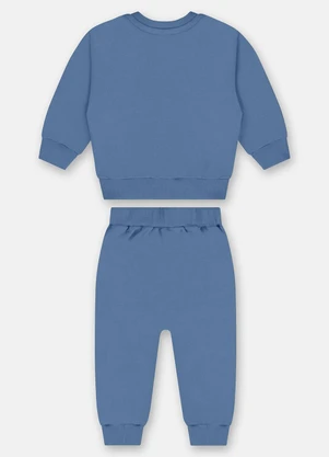Up Baby - Conjunto Blusão e Calça Nature Azul - UP BABY
