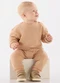 Up Baby - Conjunto Blusão e Calça Nature Rosa - variação: Marrom