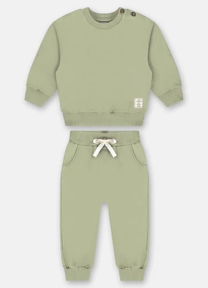 Up Baby - Conjunto Blusão e Calça Nature Verde - UP BABY
