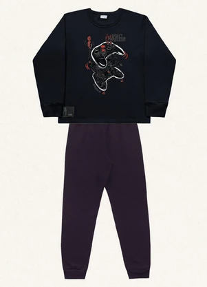 Fakini Kids - Conjunto Blusão e Calça Preto - FAKINI KIDS