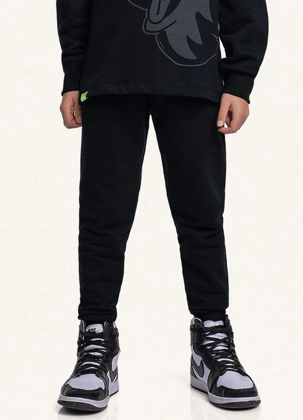 Fakini Kids - Conjunto Blusão e Calça Preto 4